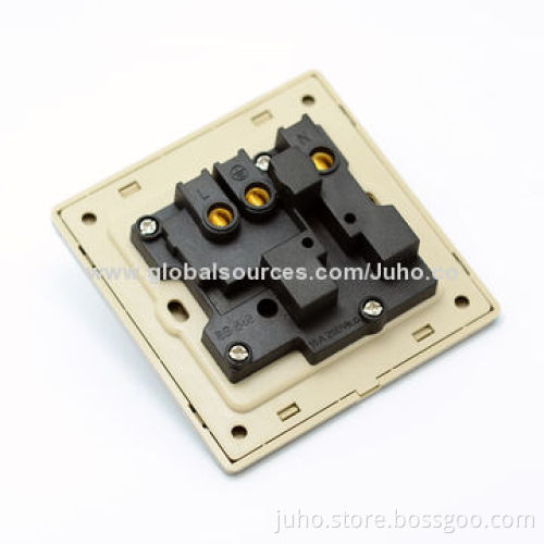 15A multiple socket wall sockets, 1 Gang with red light, UK standard, electric switch & socket